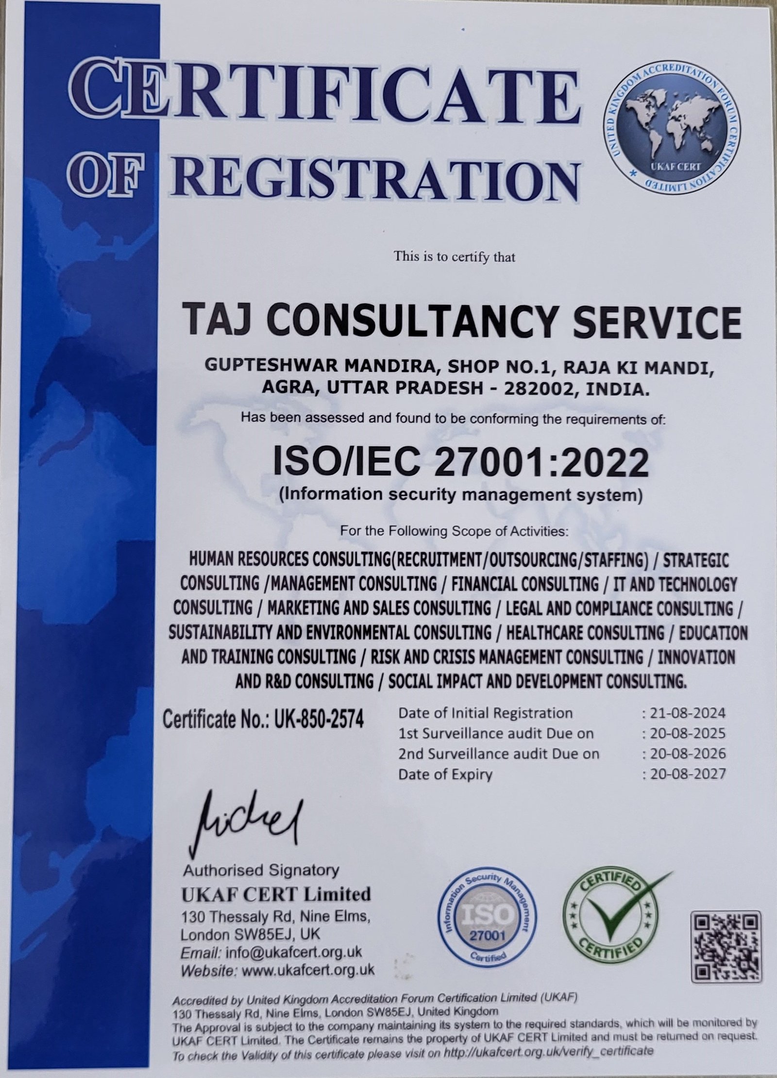 ISO Certificate